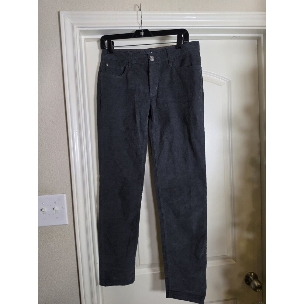 Eddie Bauer Womens Grey  Corduroy Pants Boyfriend‎ Slim T 30x30